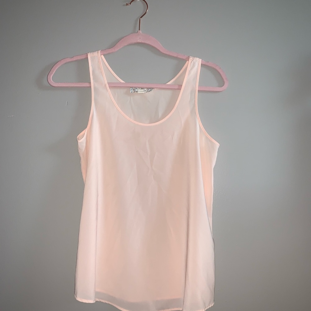 Pink Sheer Tank Top